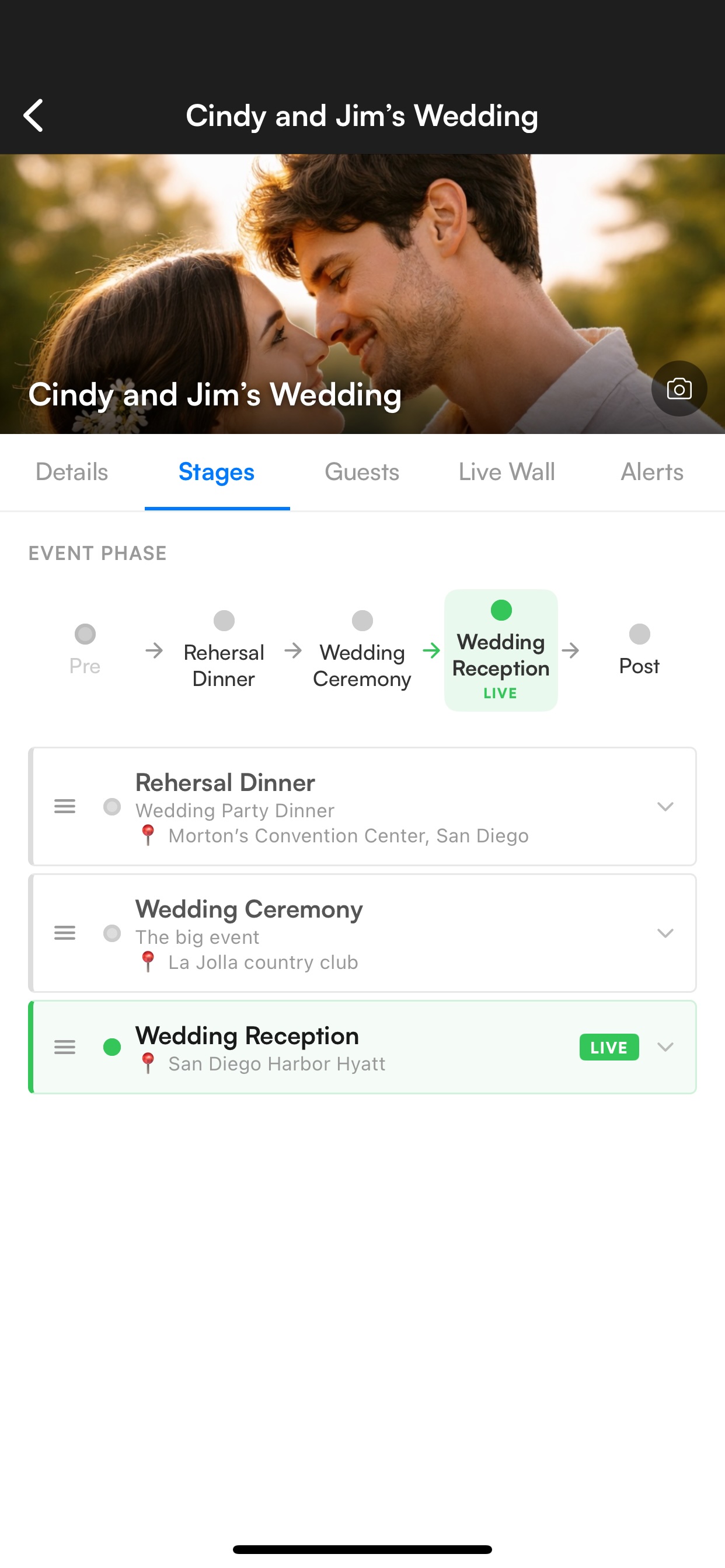 Kizu app stages configuration